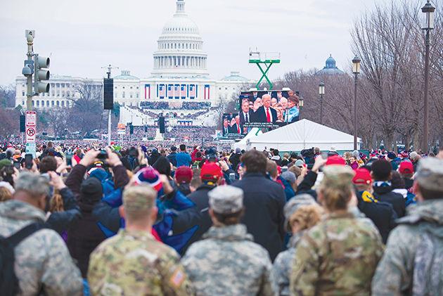 Soldiers+and+Airmen+from+the+Florida+National+Guard+look+on+as+President+Donald+Trump+takes+the+oath+of+office+during+the+2017+Presidential+Inauguration.+Florida+sent+approxiamately+340+Soldiers+to+provide+support+to+the+U.S.+Park+Police+during+the+event.
