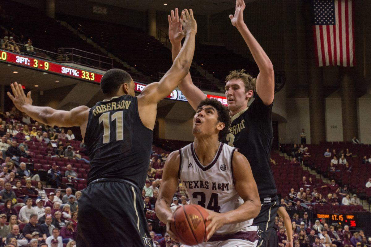 Sophomore center Tyler Davis scored a team-high 18 points the last time A&M played Vanderbilt.