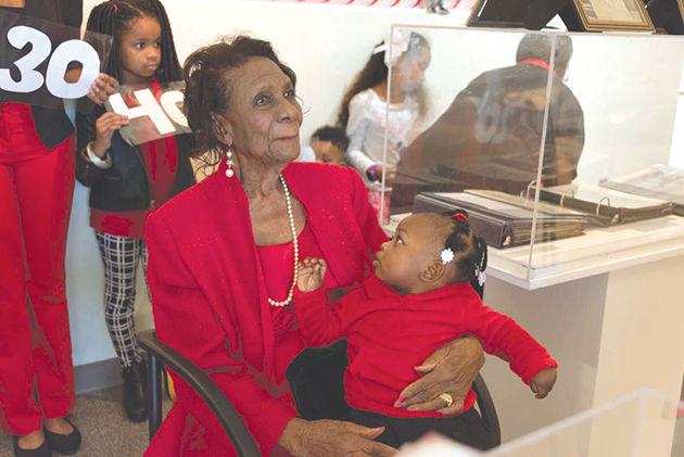 Five generations of Johnie Mae Gillespie-Anderson’s family gathered to celebrate her 100th birthday.