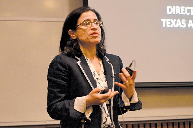 Professor of Law and Director of Immigrant Rights Clinic, Fatma Marouf, spoke at the 'Know Your Rights' workshop educating the audience on immigration legal options.