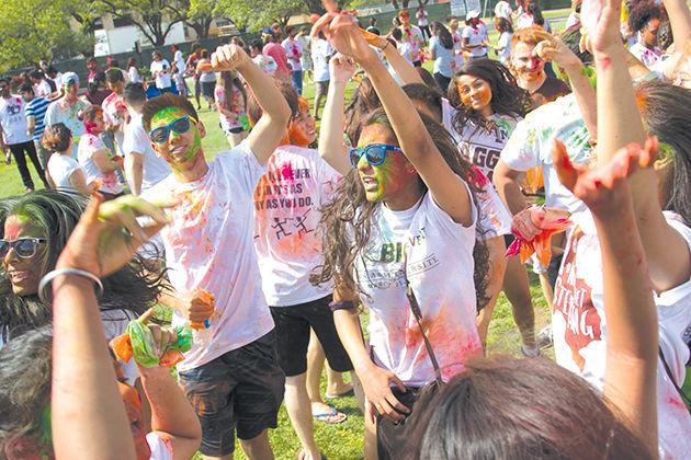 The Indian Graduate Student Association (IGSA) hosts a Holi celebration at TexasA&amp;M each year on Simpson Drill Field.