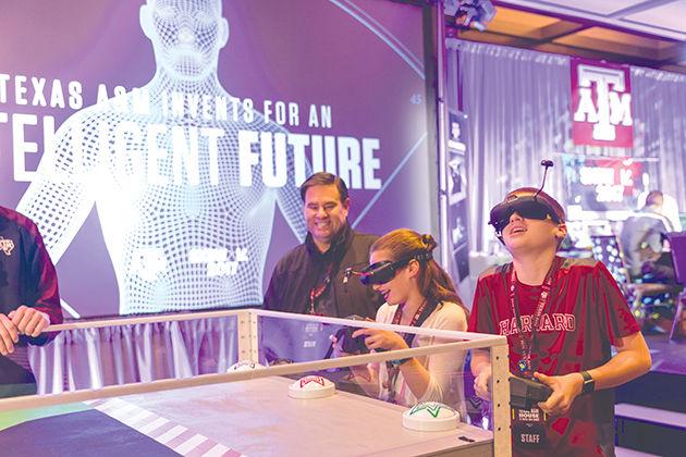 At last years SXSW, Texas A&M Invents for an Intelligent Future allowed attendees to operate robots through a course with a video feed to their goggles.