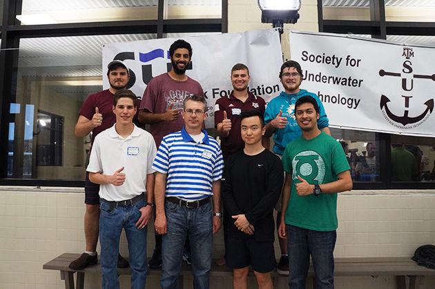 Pictured above are the winners of Texas A&Ms first-ever collegiate ROV competition.