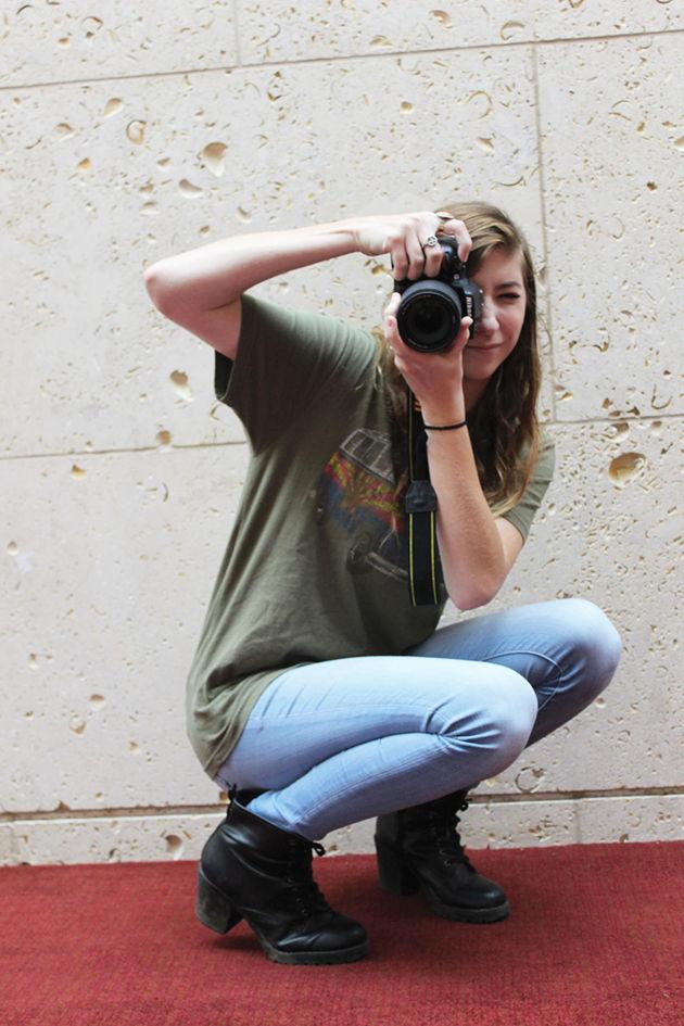 Kelley Starnes, management information systems senior is the photography club president.