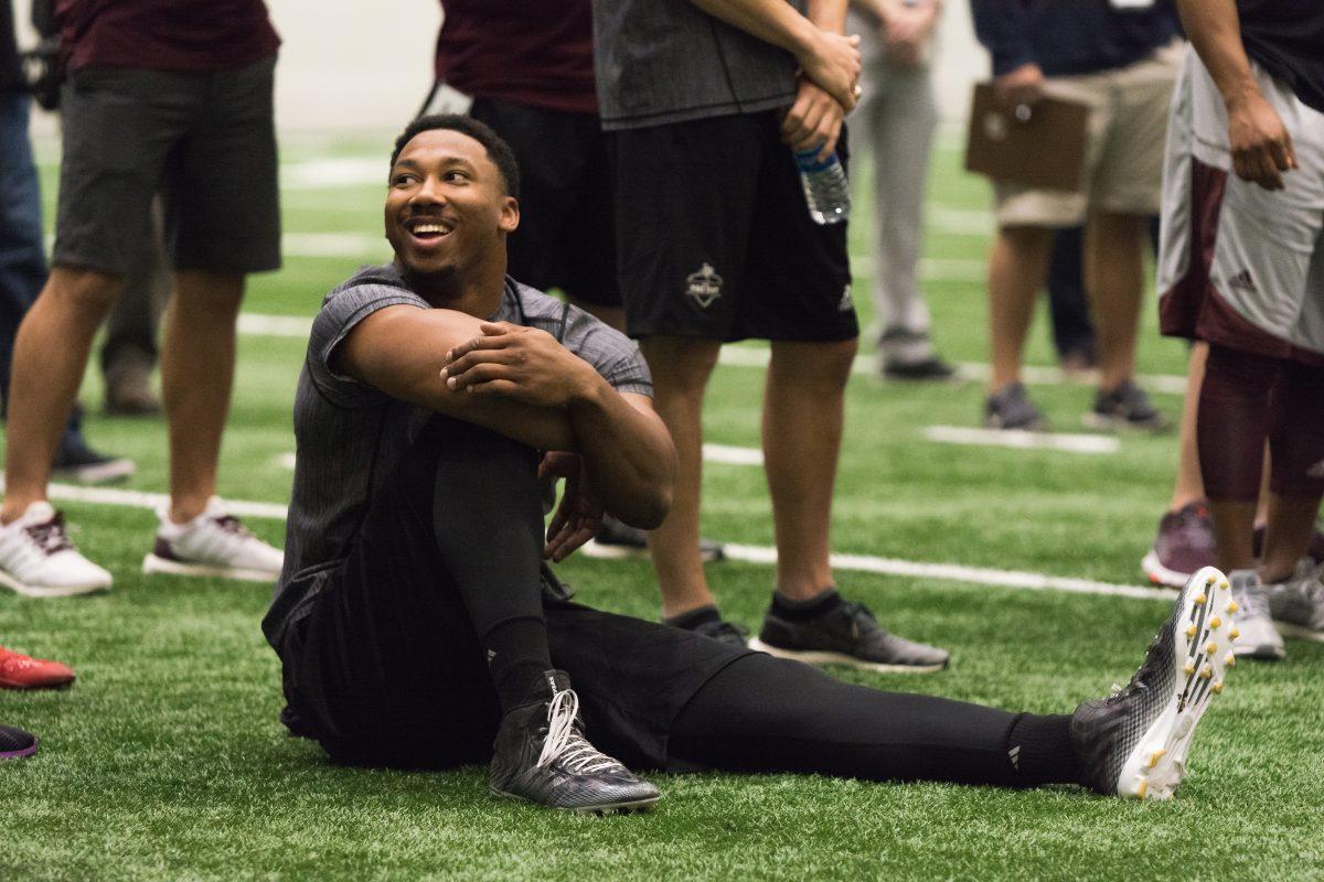 When asked about what he will do with his first big check in the NFL, defensive end Myles Garrett told scouts I probably spoil my parents after all theyve done for me and give back.