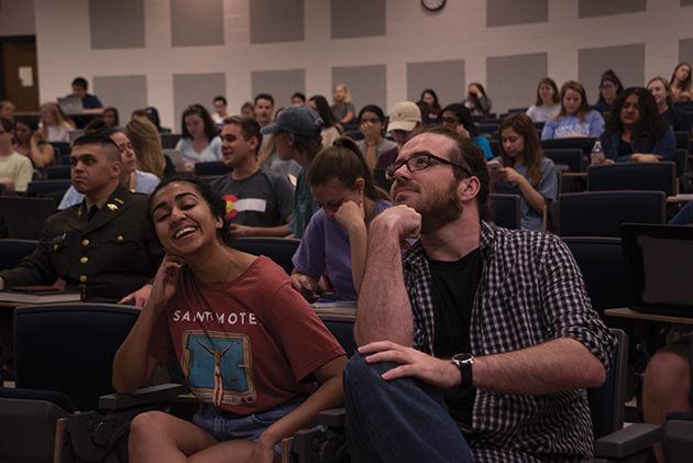 Dr. Tarvin and his TA, junior Communication major&#160;Zoya Husain, have worked together all semester to create a rich learning environment for their students taking COMM 301.