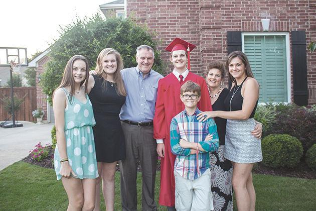 Telecommunication senior Alexis Will (second from left) and her family celebrate the graduation of her younger brother from high school.