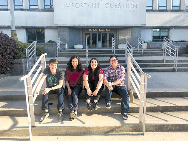 News editors Luke Henkhaus, Megan Rodriguez, sports editor Angel Franco and life and arts editor Josh McCormack represented Texas A&M Student Media at the 2017 Texas Intercollegiate Press Association conference in Dallas.