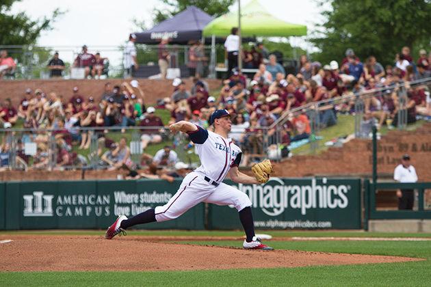 Stephen+Kolek+tied+a+career-high+with+11+strikeouts+Saturday+against+Mississippi+State.%26%23160%3B