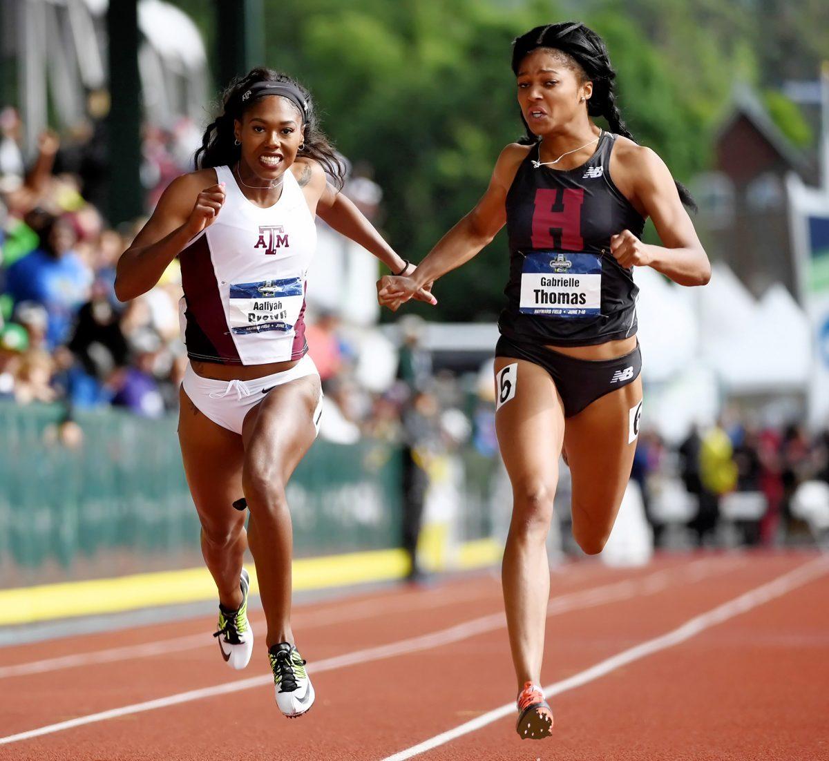 Aalyiah Brown placed fourth in the 200m and seventh in the 100m at the NCAA Championships.