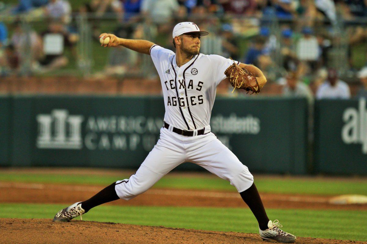 Corbin Martin pitched eight innings and had 12 strikeouts.