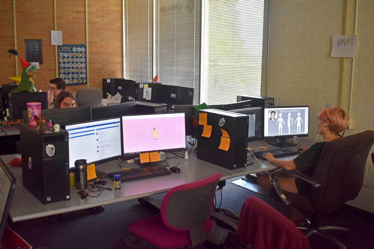 The game was developed in the Langford Building's LIVE Lab. Both professors and students worked over the summer to ensure it was ready for the fall semester.