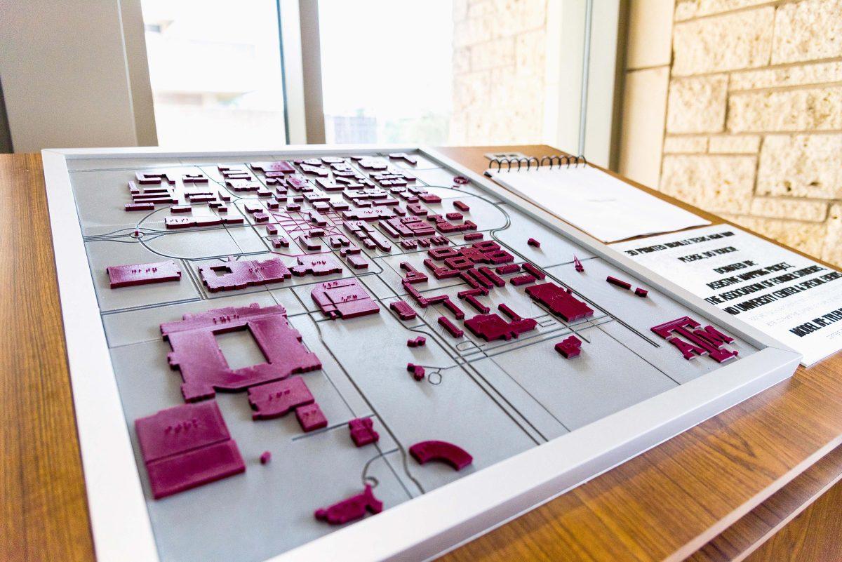 After years of work, a 3-D printed braille map is available for interaction.