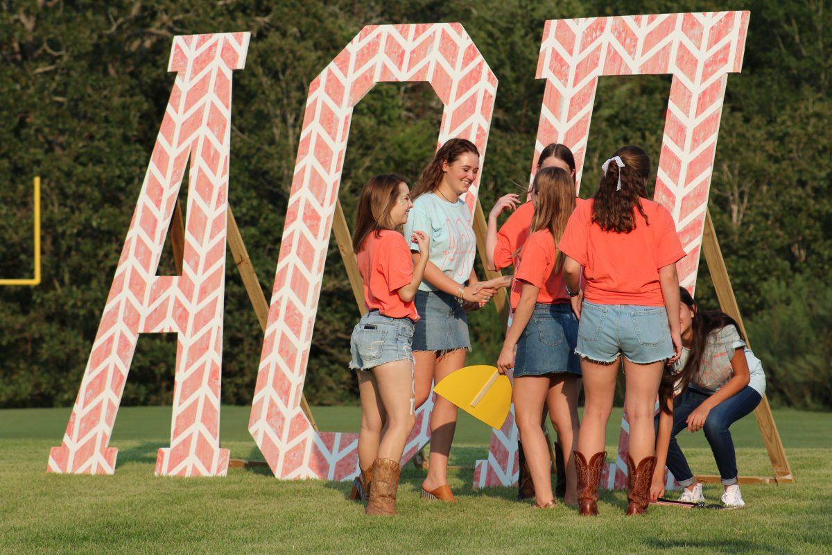 Some new members met their new "sisters" for the first time.