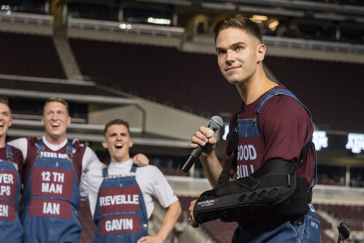 Senior yell leader Cooper Cox broke his collarbone after being tackled following the first home game of the season. 