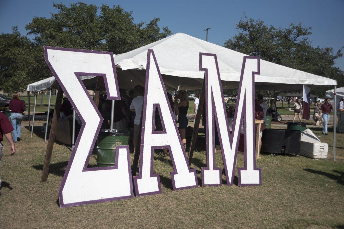 A swastika was carved into Sigma Alpha Mus bar during the Texas A&M-Nicholls State game.  A police report was filed but the two parties resolved the issue without pressing charges. 