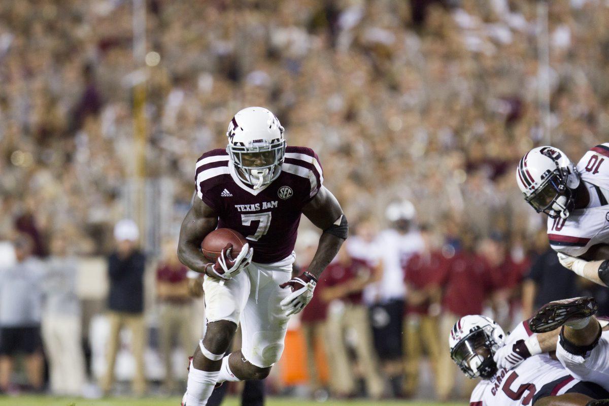 Senior running back Keith Ford scored two fourth-quarter touchdowns to help the Aggies earn a comeback win over South Carolina.  Ford had 70 yards on 12 carries during the game.