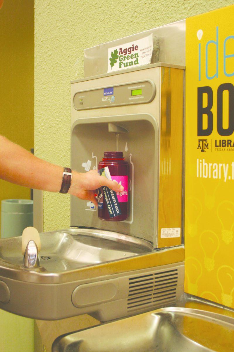 Water bottle filing stations are one of the campus improvements that are funded.