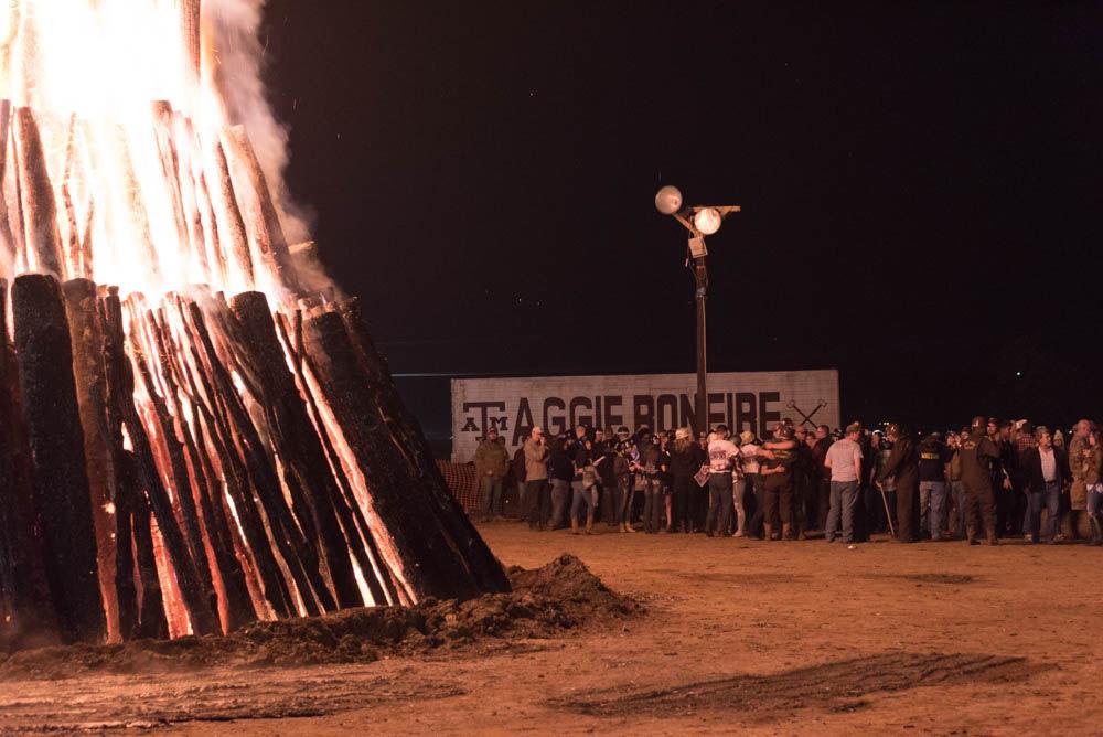 Members of Student Bonfire at the 2016 Burn Night.