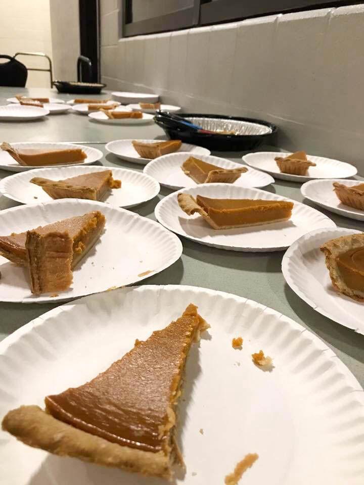 Slices+of+pumpkin+pie+at+an+event+hosted+by+Texas+A%26amp%3BMs+International+Student+Services.