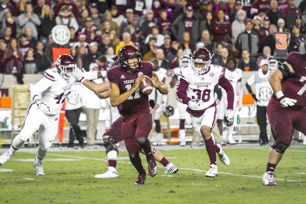 Freshman quarterback Kellen Mond only had 56 passing yards before leaving the game in the 4th quarter. 