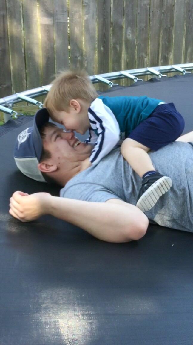 Dustin McEntire was a committed and loving father to his son Mason, who will be turning two in several weeks. 