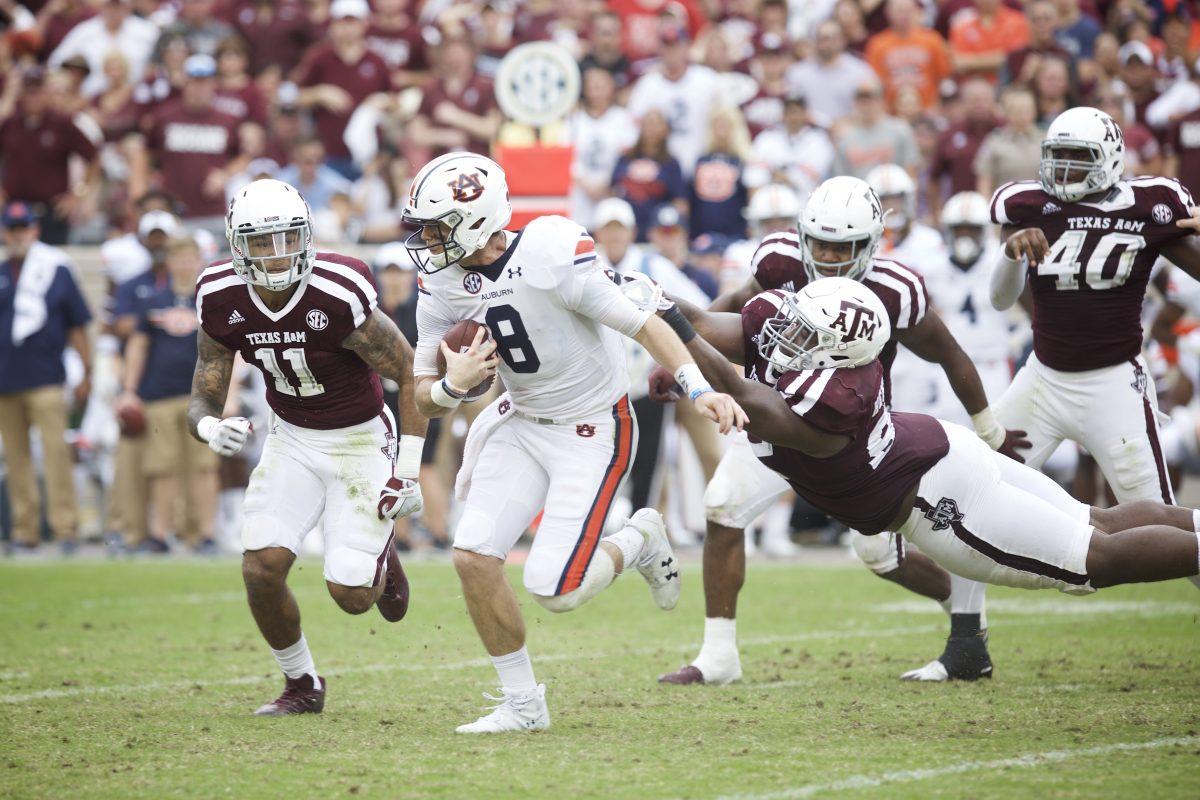 Auburn+quarterback+and+Stephenville+native+Jarrett+Stidham+was+20-of-27+for+268+yards+and+three+touchdowns+in+the+Tigers+42-27+win+over+Texas+A%26amp%3BM.