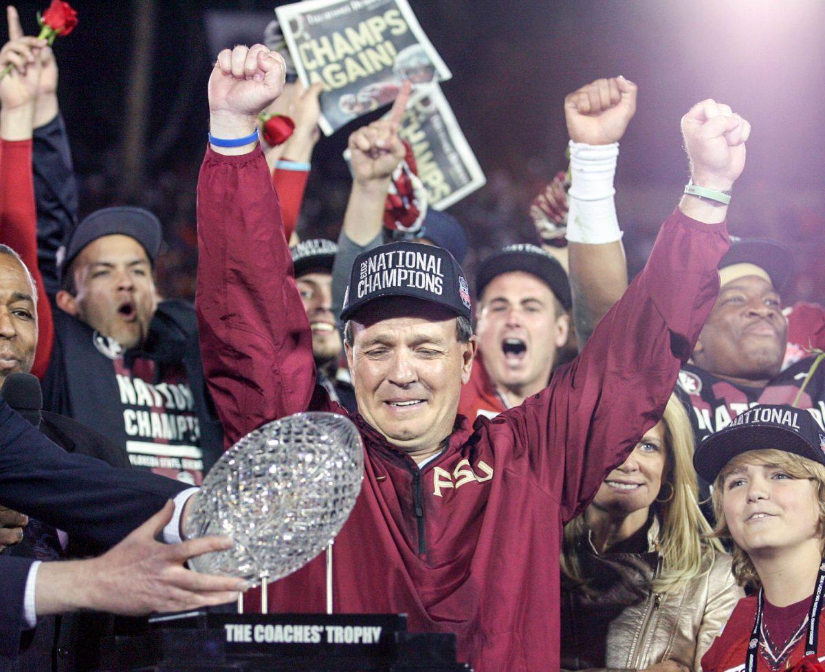 Jimbo Fisher said is the first coach in 40 years to leave a program where he previously won a national championship. 