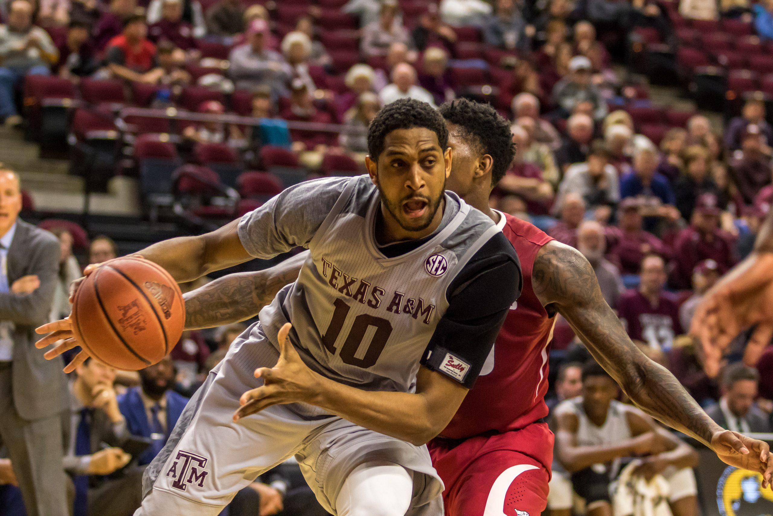 Texas+A%26M+Basketball+v.+Arkansas