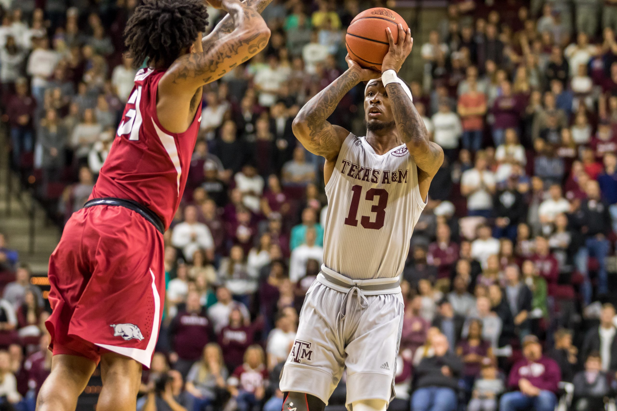 Texas+A%26M+Basketball+v.+Arkansas