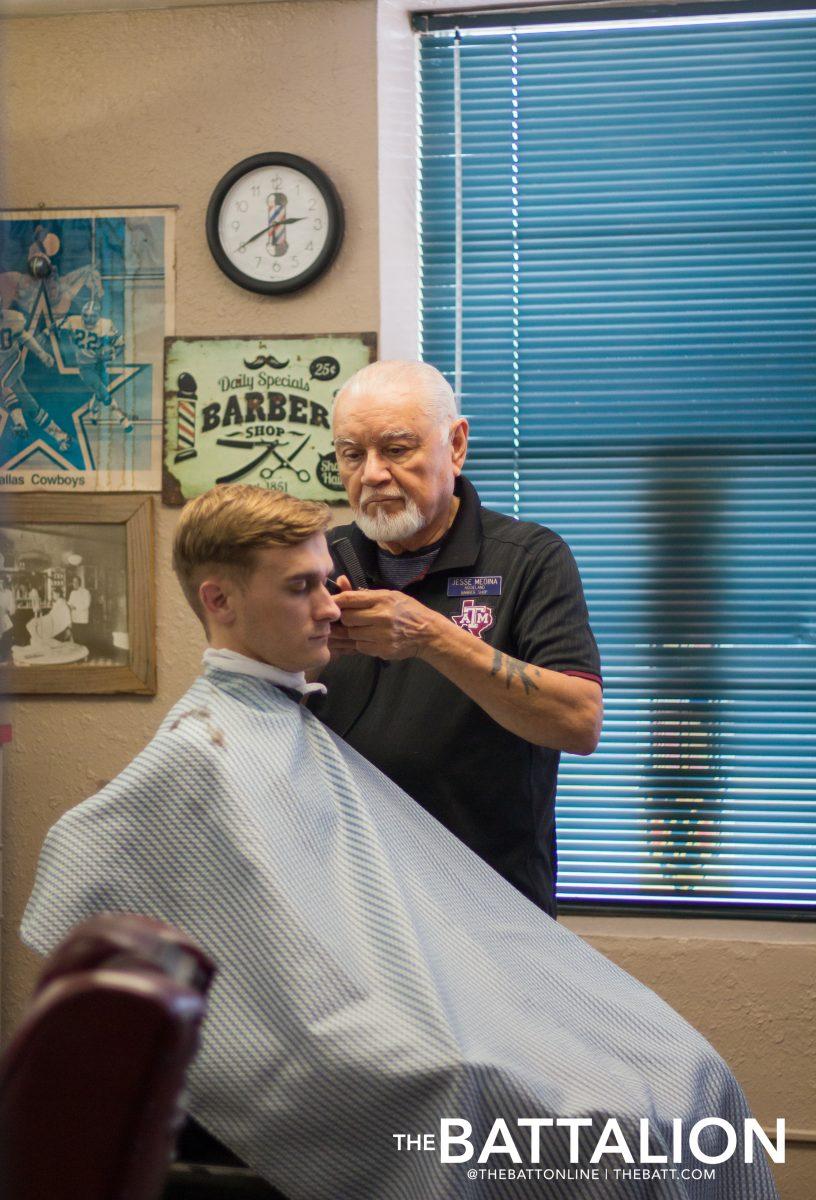 Jesse Medina has been cutting hair for 64 years.