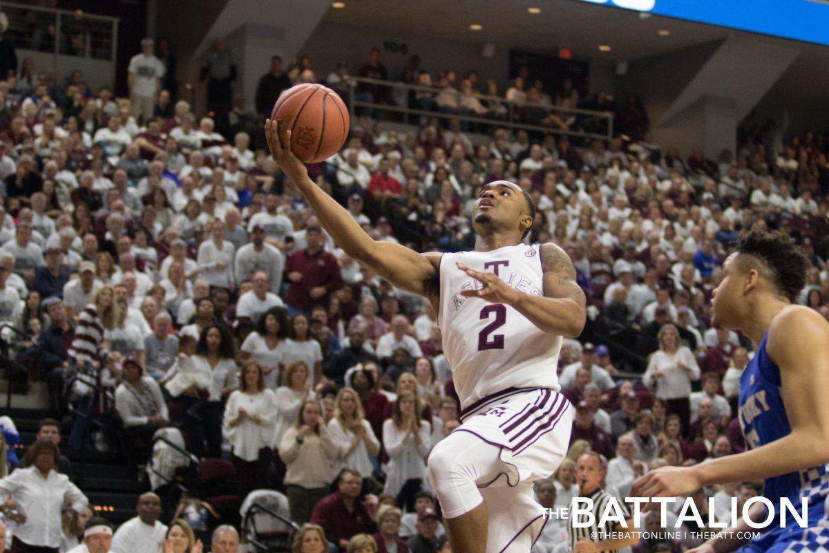 Freshman+guard%26%23160%3BT.J.+Starks%26%23160%3Bcontributed+17+points+to+the+Aggies+victory+over+Kentucky.