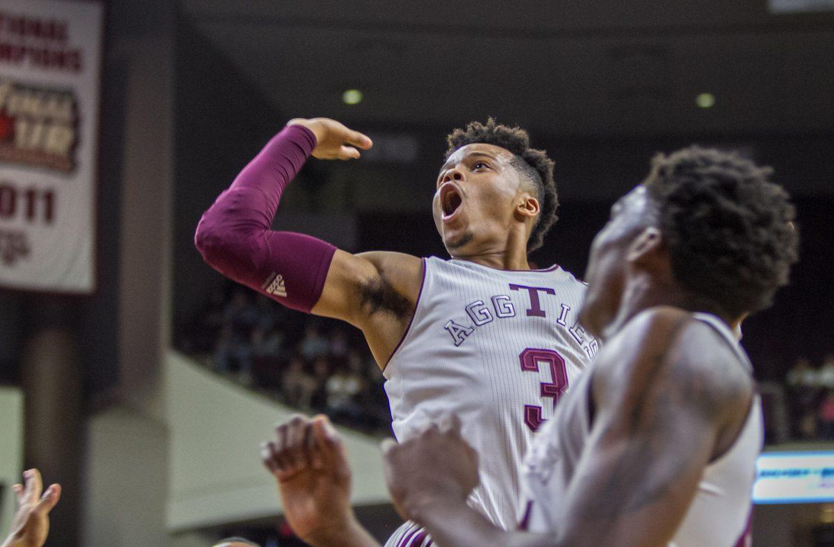 <p>Junior <strong>Admon Gilder </strong>scored 14 points for Texas A&M in the victory over Alabama.</p>