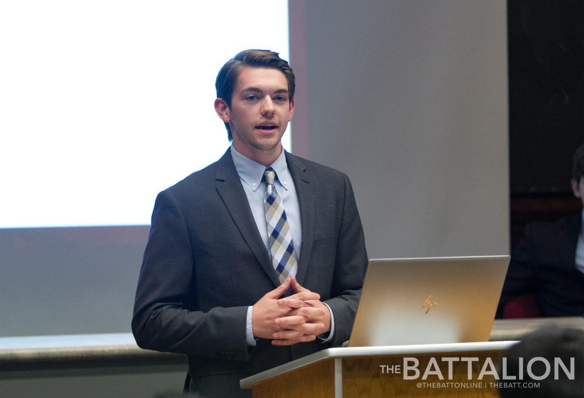 Industrial engineering junior Mitchell Parker was elected to be the new speaker of the Student Senate.