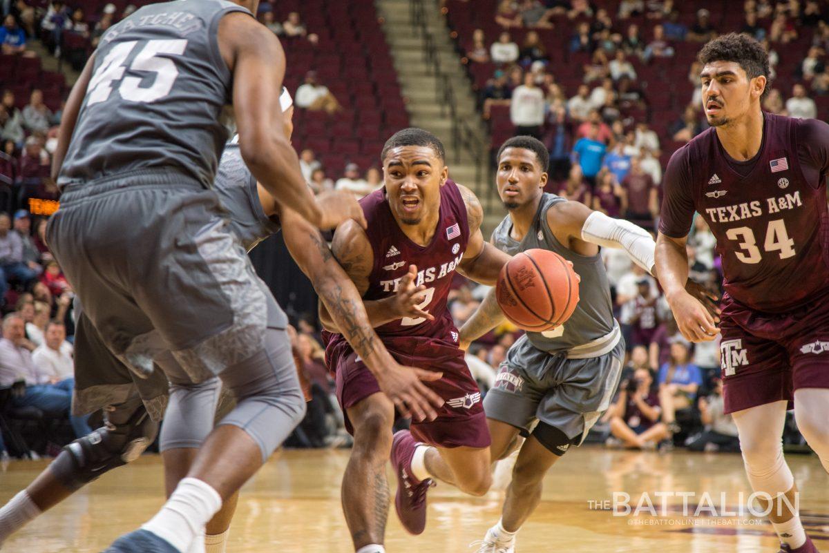 Freshman+guard+TJ+Starks+contributed+23+points+to+the+Aggies.%26%23160%3B