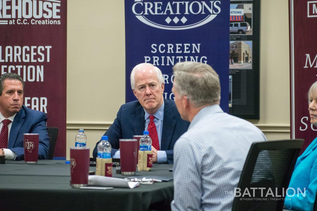 U.S. Senator John Cornyn discussed the Tax Cuts and Jobs Act with business leaders Wednesday.