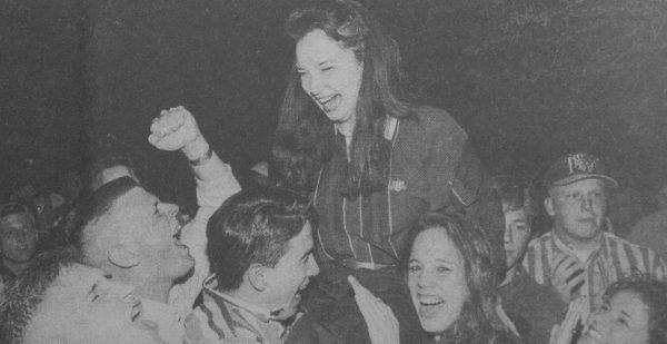 <div class="page" title="Page 1"><div class="layoutArea"><div class="column"><span>Brooke Rollins, pictured above on the day she was elected, was the first woman to serve as Student Body President.</span> </div></div></div>