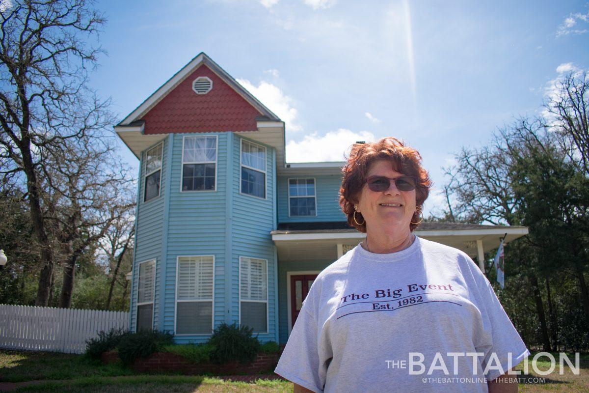 Roberta Pugh, Class of 1975, has participated for 30 years, and will be one of over 2,600 residents served by over 21,000 Aggies at Big Event this year.