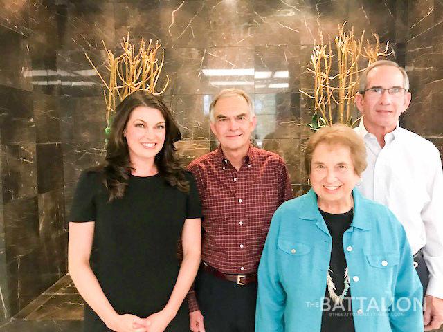 Allison Polka, Don Broach, Nancy Broach and Ken Broach pose together