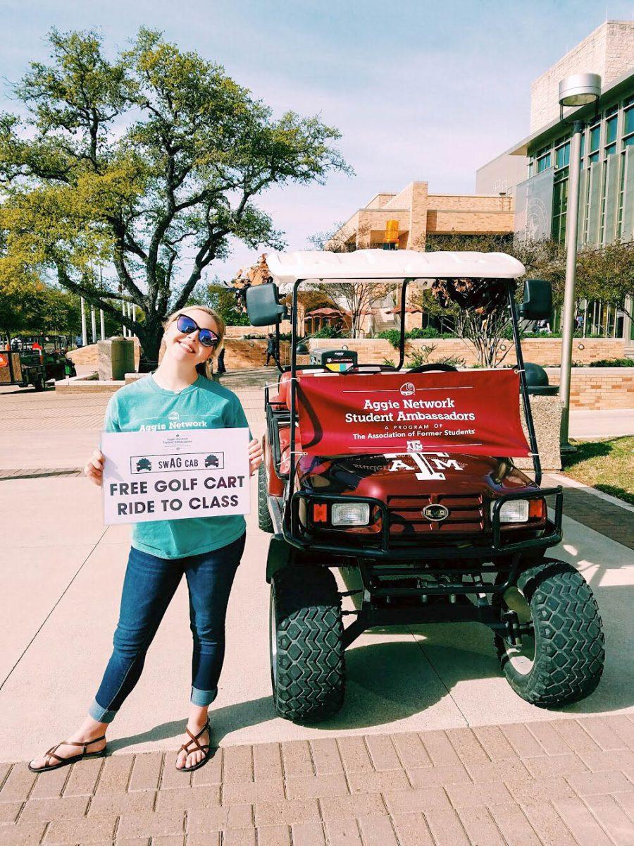 SwAG Cab offers students a ride to class and the opportunity to win prizes by answering questions.