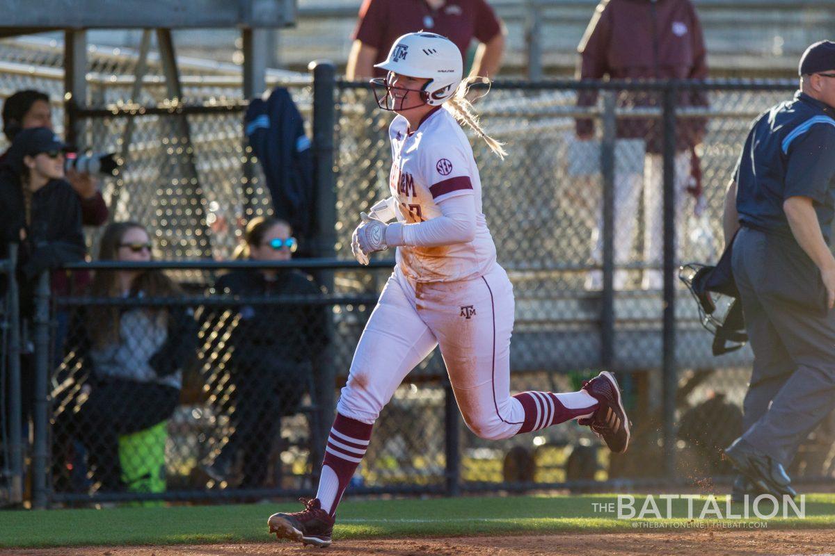 Senior Kristen Cuyos scored two runs against the Cardinals.