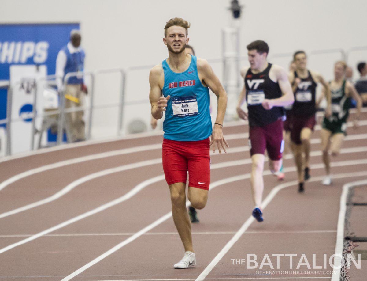 Sophomore Josh Kerr won the mile with a time of 3:57 for the second year in a row.