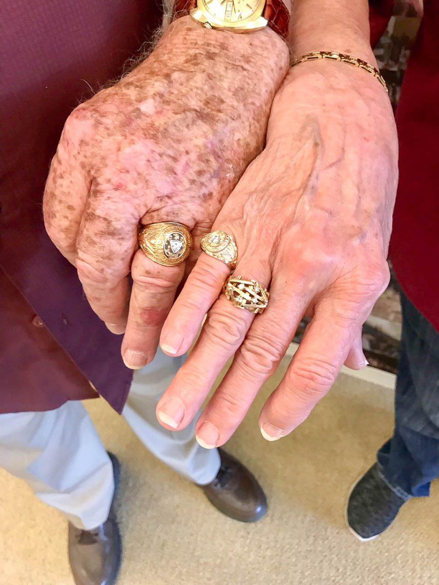 Cecil Kirksey, Class of 1958, surprised his wife with her Sweetheart Ring in March during the 2018 Sul Ross Reunion weekend.