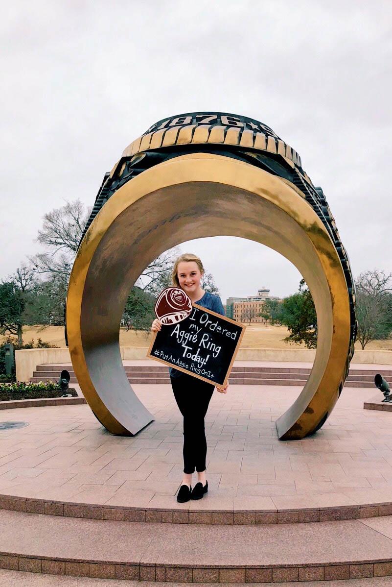 Kathryn is the first member of her family to attend Texas A&M.