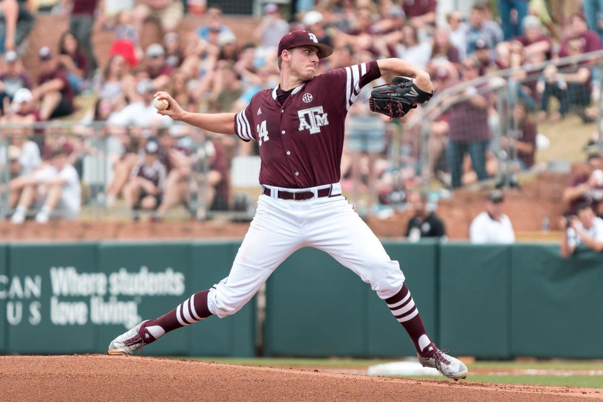Junior pitcher Mitchell Kilkenny started the game for the Aggies. He pitched nearly five innings with eight hits and zero strikeouts.