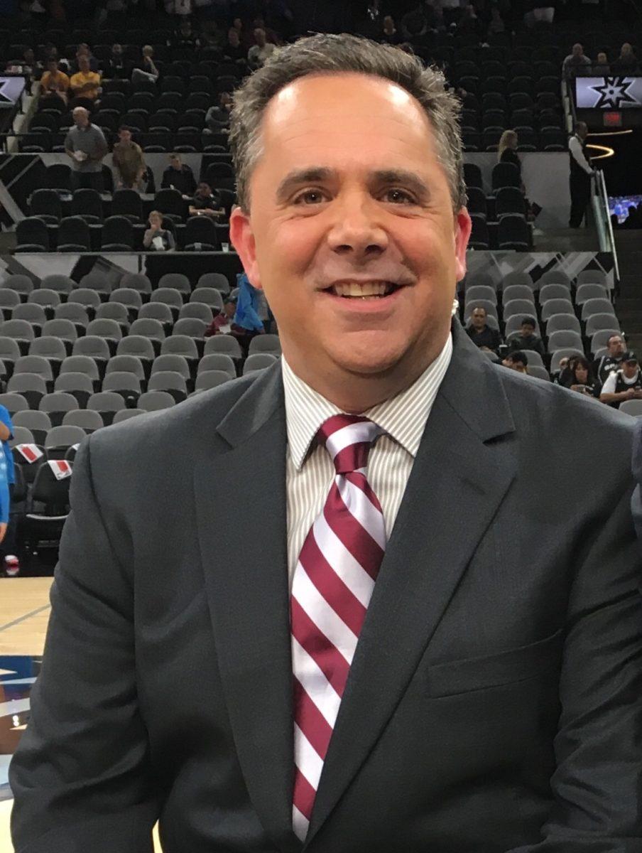 San Antonio Spurs broadcast member Andrew Monaco will be Texas A&Ms new play-by-play radio announcer for football and mens basketball.