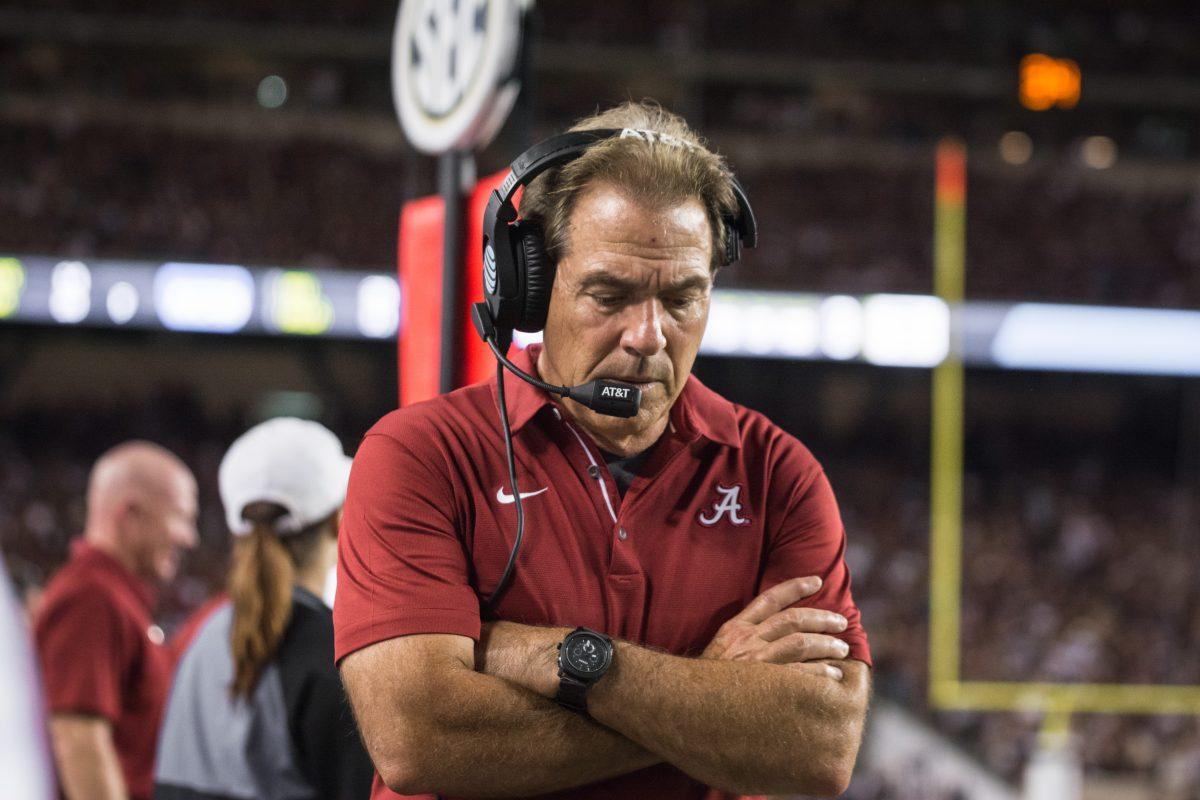 Head+Coach+Nick+Saban+said+after+the+game+that+this+was+one+played+in+a+tough+atmosphere.