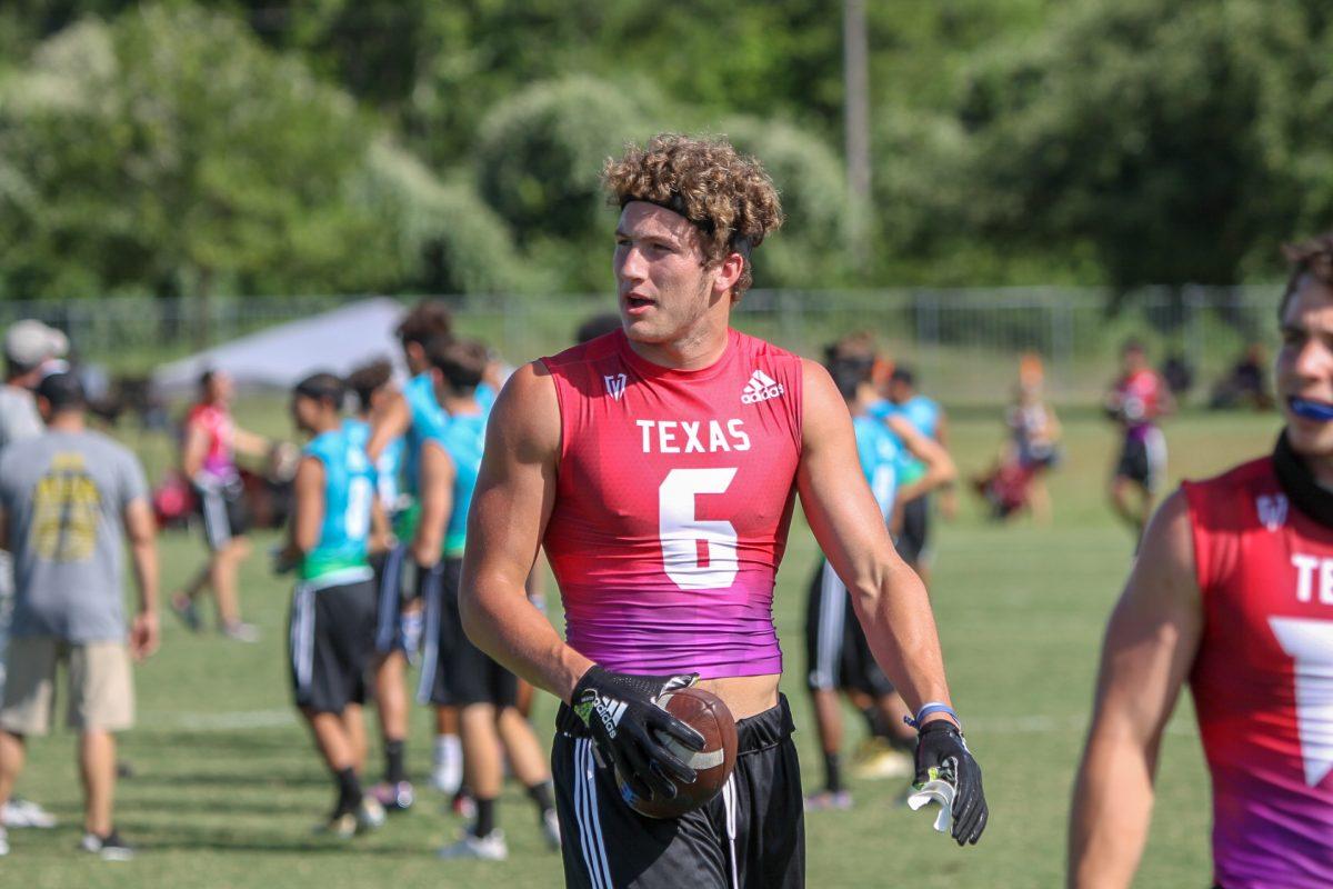 Texas A&M 2019 tight end commit Baylor Cupp competed at the Texas State 7on7 Championships this weekend.