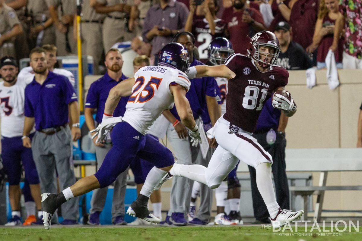 Junior Jace Sternberger hauled in five receptions for 56 yards and two touchdowns in the victory over Northwestern.