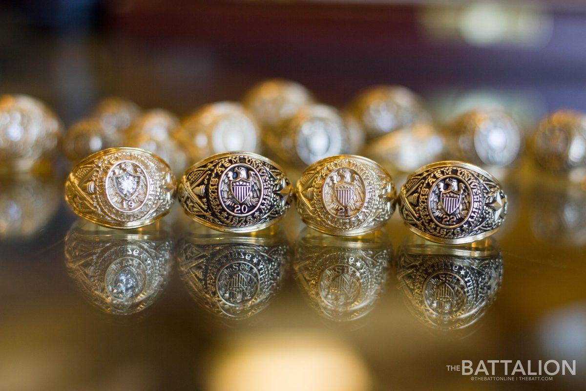 While the construction of all Aggie Rings are the same, there are options such as antiquing and inserting a diamond to personalize one’s ring.